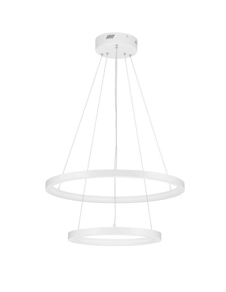 Pendant lamps - Luces Exclusivas IRUN Pendant Modern White 2xLED max 60W 3000K LE43306 - product kolory-swiatla.pl 1