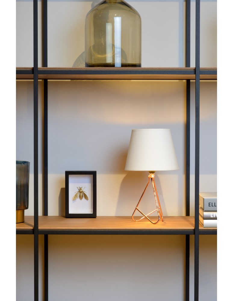 Table lamps with lampshade - Lucide GITTA Desk E14 H30cm Red 47500/81/17 - product kolory-swiatla.pl 4