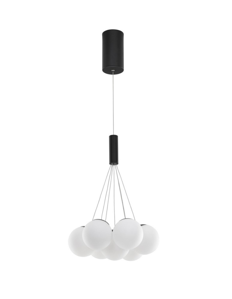 Pendant lamps - Luces Exclusivas ABALA Pendant Modern Black 7xLED max 49W 3000K LE43309 - product kolory-swiatla.pl 1