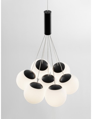 Luces Exclusivas ABALA Pendant Modern Black 7xLED max 49W 3000K LE43309 - product 2