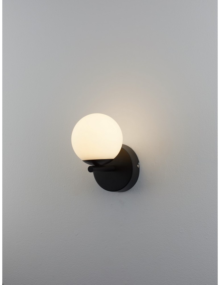 Kinkiety - Luces Exclusivas ABALA Ścienna Nowoczesna czarny 1xLED max 8W 3000K LE43310 - produkt kolory-swiatla.pl 3