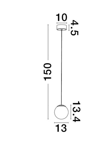 Luces Exclusivas ABALA Wisząca Nowoczesna czarny 1xLED max 8W 3000K LE43311 - produkt 2