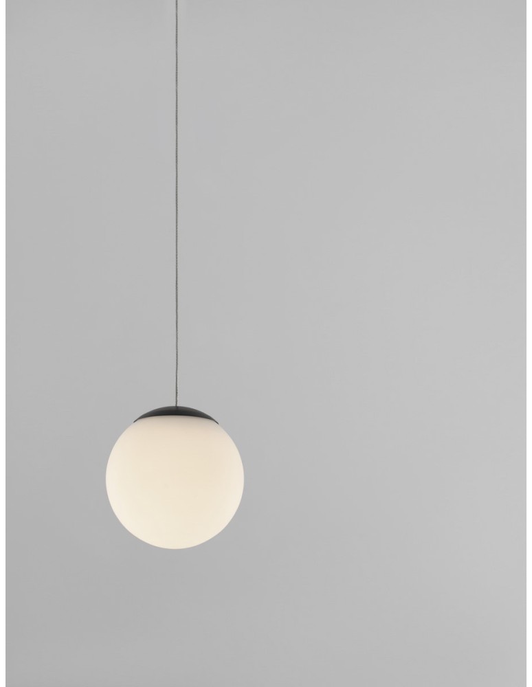 Pendant lamps - Luces Exclusivas ABALA Pendant Modern Black 1xLED max 8W 3000K LE43311 - product kolory-swiatla.pl 3