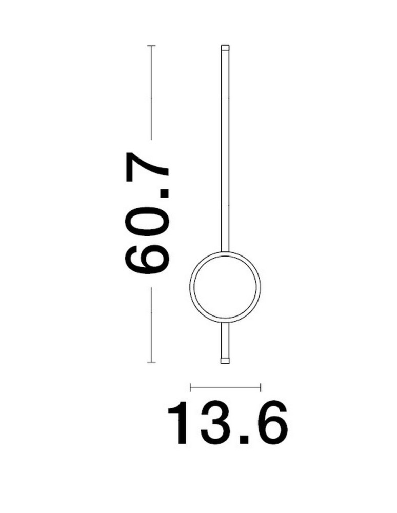 Wall lamps - Luces Exclusivas ABORE Wall-mounted Modern Black 1xLED max 18W 3000K LE43313 - product kolory-swiatla.pl 4