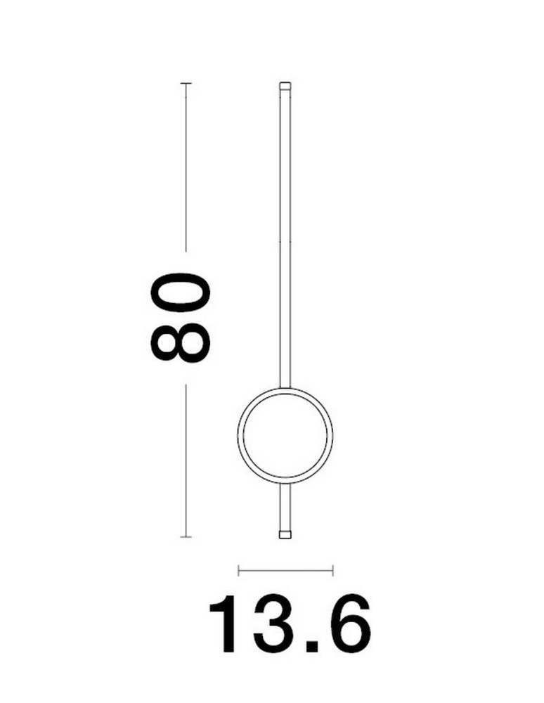 Wall lamps - Luces Exclusivas ABORE Wall-mounted Modern Black 1xLED max 22W 3000K LE43314 - product kolory-swiatla.pl 4