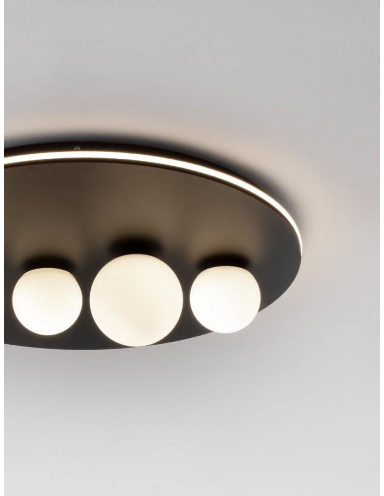 Ceiling lamps - Luces Exclusivas ABRAS Ceiling Modern Black 4xLED max 63W 3000K LE43315 - product kolory-swiatla.pl 2
