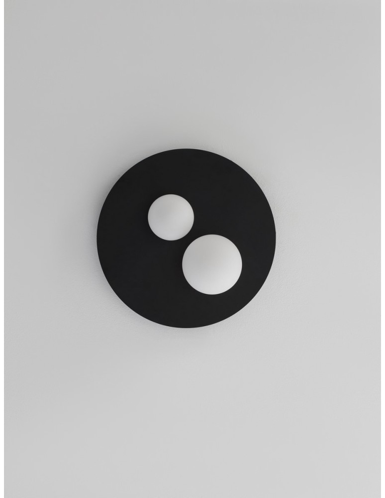 Ceiling lamps - Luces Exclusivas ABRAS Ceiling Modern Black 2xLED max 40W 3000K LE43317 - product kolory-swiatla.pl 2