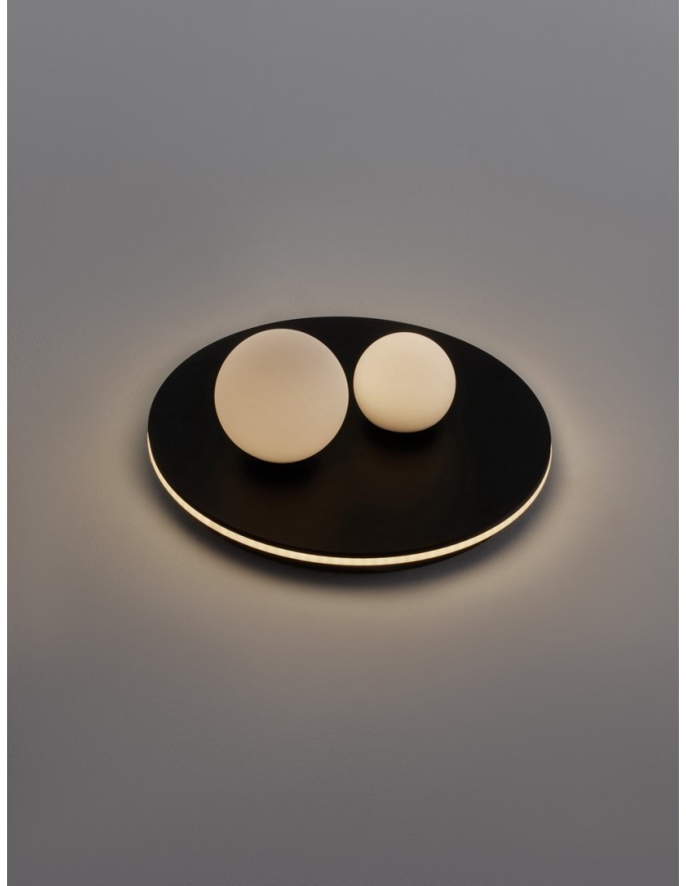 Ceiling lamps - Luces Exclusivas ABRAS Ceiling Modern Black 2xLED max 40W 3000K LE43317 - product kolory-swiatla.pl 3