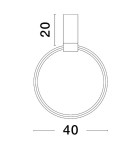 Lampy wiszące - Luces Exclusivas ABUYA Wisząca Nowoczesna czarny 1xLED max 30W 3000K LE43319 - produkt 2