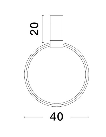 Luces Exclusivas ABUYA Pendant Modern Black 1xLED max 30W 3000K LE43319 - product 2