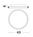 Ceiling lamps - Luces Exclusivas ACALA Modern Ceiling White 1xLED max 40W 3000K LE43322 - product 2