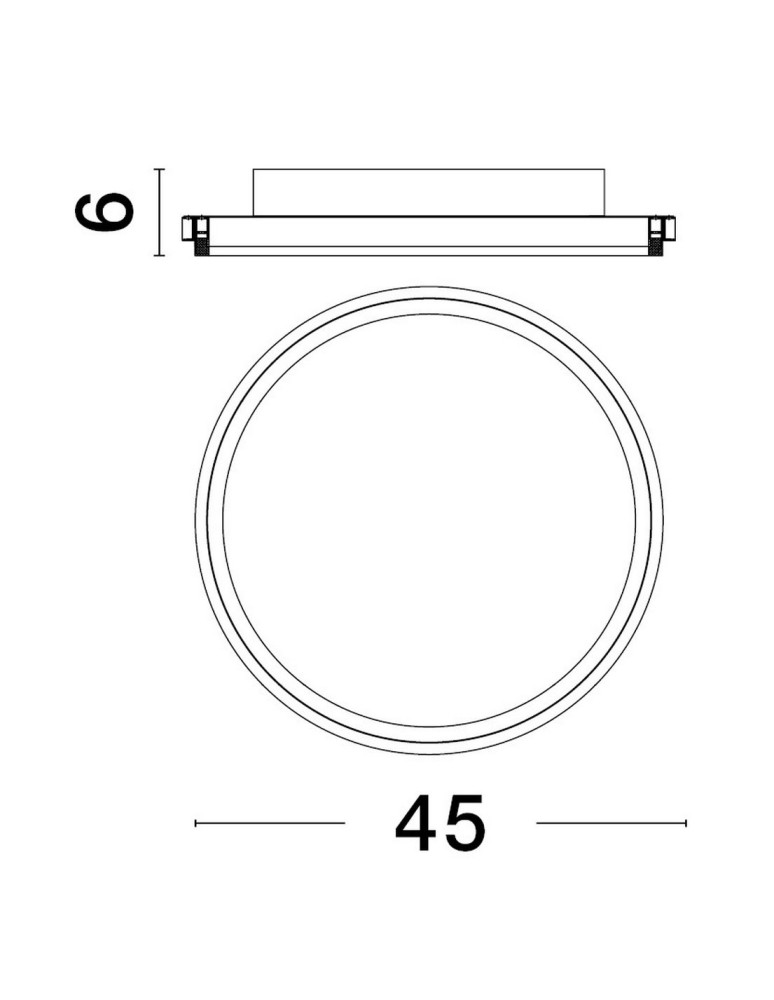 Ceiling lamps - Luces Exclusivas ACALA Modern Ceiling White 1xLED max 40W 3000K LE43322 - product kolory-swiatla.pl 2