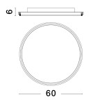 Ceiling lamps - Luces Exclusivas ACALA Modern Ceiling White 1xLED max 60W 3000K LE43323 - product 3