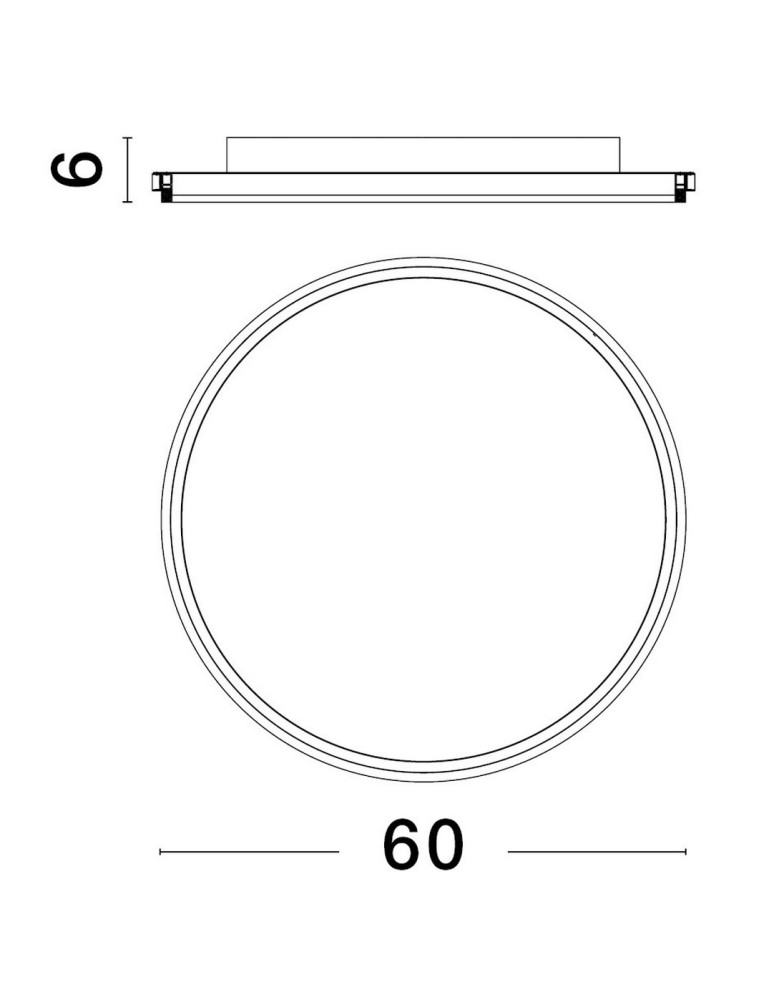 Ceiling lamps - Luces Exclusivas ACALA Modern Ceiling White 1xLED max 60W 3000K LE43323 - product kolory-swiatla.pl 3