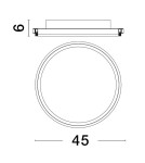 Ceiling lamps - Luces Exclusivas ACALA Modern Ceiling Black 1xLED max 40W 3000K LE43324 - product 2