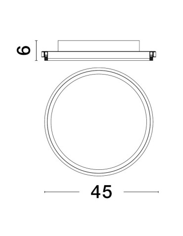 Luces Exclusivas ACALA Modern Ceiling Black 1xLED max 40W 3000K LE43324 - product 2