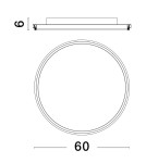 Ceiling lamps - Luces Exclusivas ACALA Modern Ceiling Black 1xLED max 60W 3000K LE43325 - product 2