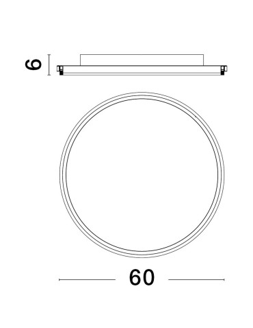 Luces Exclusivas ACALA Sufitowa Nowoczesna czarny 1xLED max 60W 3000K LE43325 - produkt 2