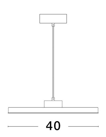 Luces Exclusivas ACAYO Pendant Modern Black 1xLED max 30W 3000K LE43329 - product 2