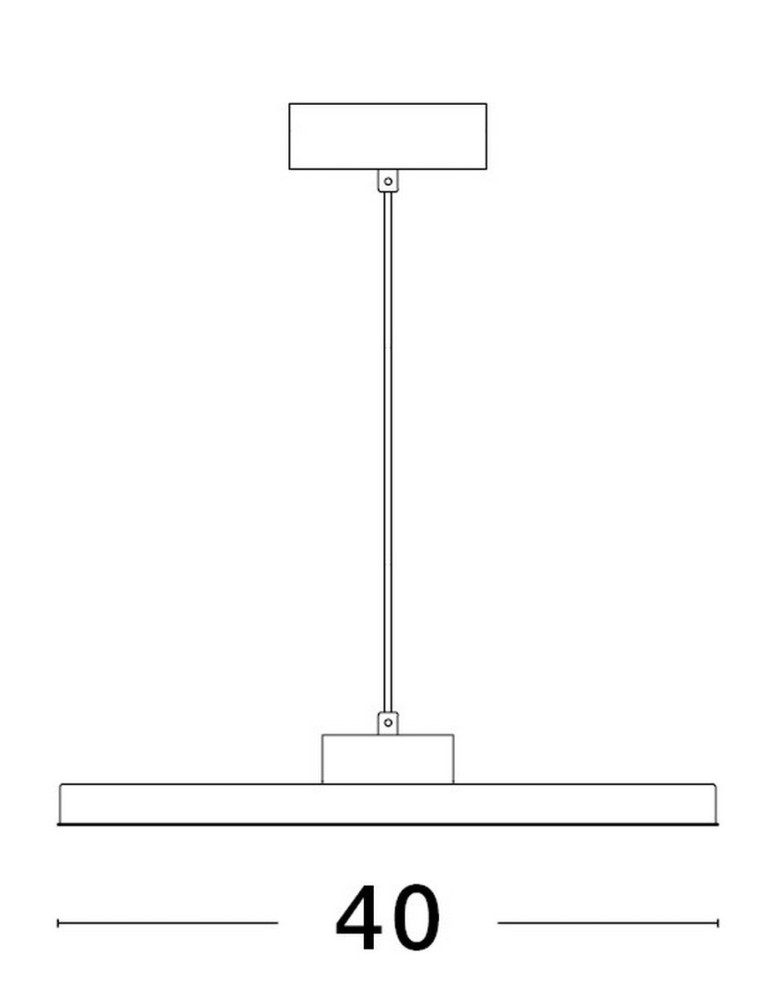 Lampy wiszące - Luces Exclusivas ACAYO Wisząca Nowoczesna czarny 1xLED max 30W 3000K LE43329 - produkt kolory-swiatla.pl 2