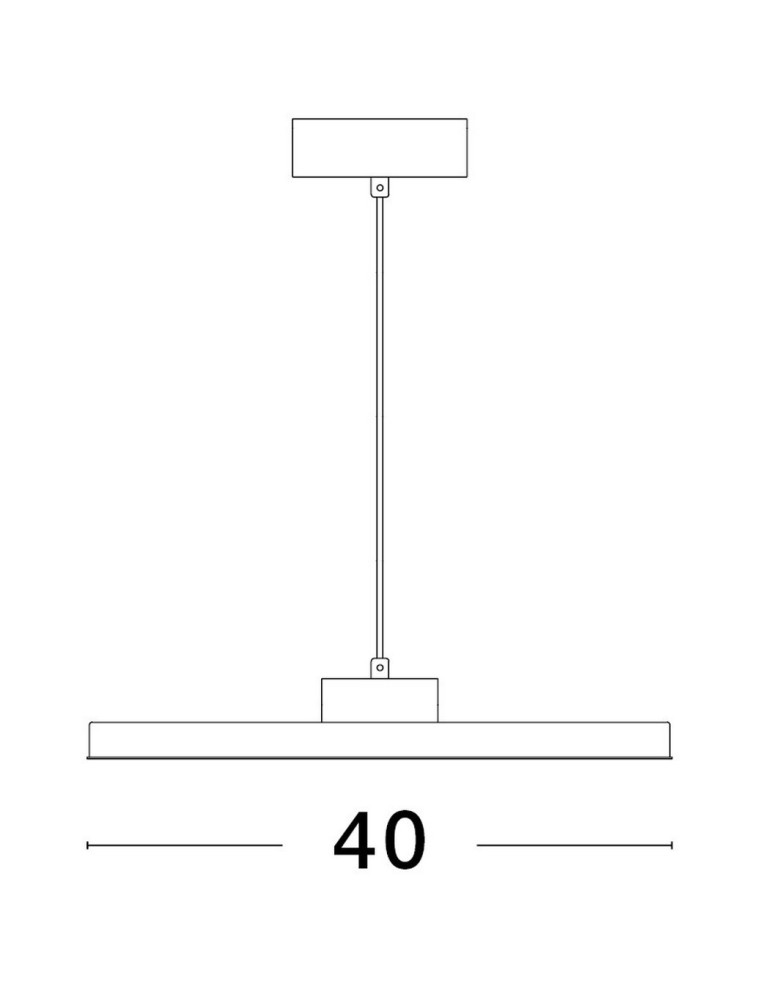 Pendant lamps - Luces Exclusivas ACAYO Pendant Modern White 1xLED max 30W 3000K LE43331 - product kolory-swiatla.pl 2