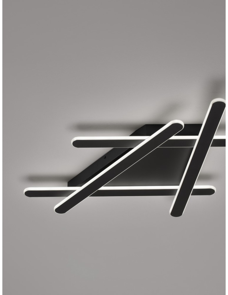 Ceiling lamps - Luces Exclusivas ACALA Modern Ceiling Black 1xLED max 60W 3000K LE43334 - product kolory-swiatla.pl 2