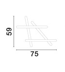 Ceiling lamps - Luces Exclusivas ACALA Modern Ceiling White 1xLED max 60W 3000K LE43335 - product 3