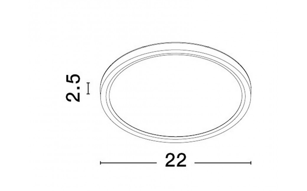 Luces Exclusivas ACISA Sufitowa Nowoczesna biały 1xLED max 18W 3000K/4000K/6500K LE43336