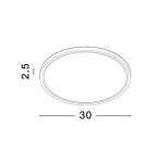 Ceiling lamps - Luces Exclusivas ACISA Modern Ceiling White 1xLED max 24W 3000K/4000K/6500K LE43338 - product 3