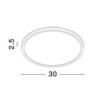 Ceiling lamps - Luces Exclusivas ACISA Ceiling Modern Black 1xLED max 24W 3000K/4000K/6500K LE43339 - product 3