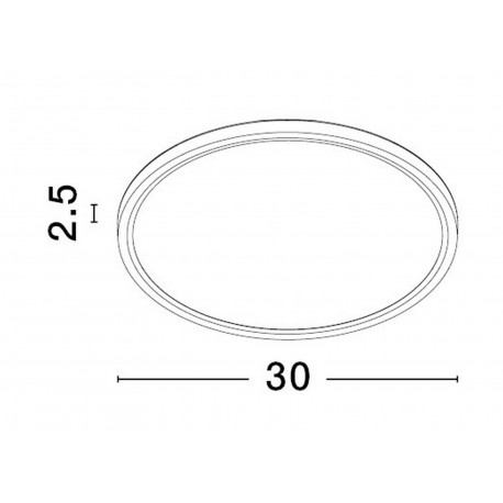 Luces Exclusivas ACISA Sufitowa Nowoczesna czarny 1xLED max 24W 3000K/4000K/6500K LE43339