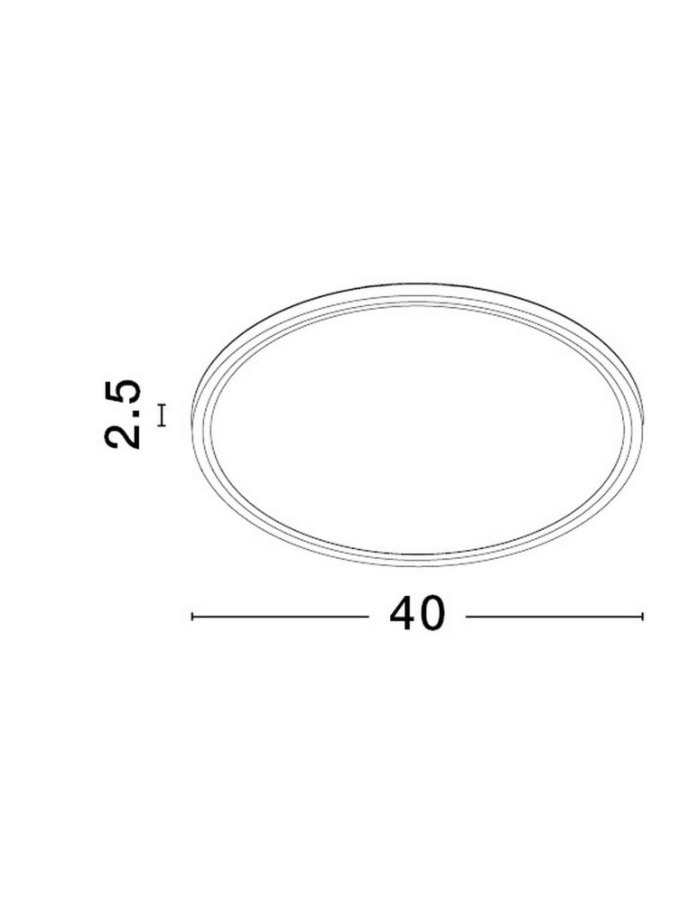 Ceiling lamps - Luces Exclusivas ACISA Modern Ceiling White 1xLED max 36W 3000K/4000K/6500K LE43340 - product kolory-swiatla.pl 3