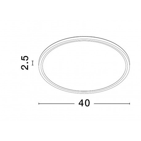 Luces Exclusivas ACISA Sufitowa Nowoczesna biały 1xLED max 36W 3000K/4000K/6500K LE43340