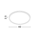 Ceiling lamps - Luces Exclusivas ACISA Modern Ceiling Black 1xLED max 36W 3000K/4000K/6500K LE43341 - product 3