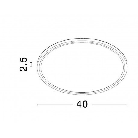 Luces Exclusivas ACISA Sufitowa Nowoczesna czarny 1xLED max 36W 3000K/4000K/6500K LE43341