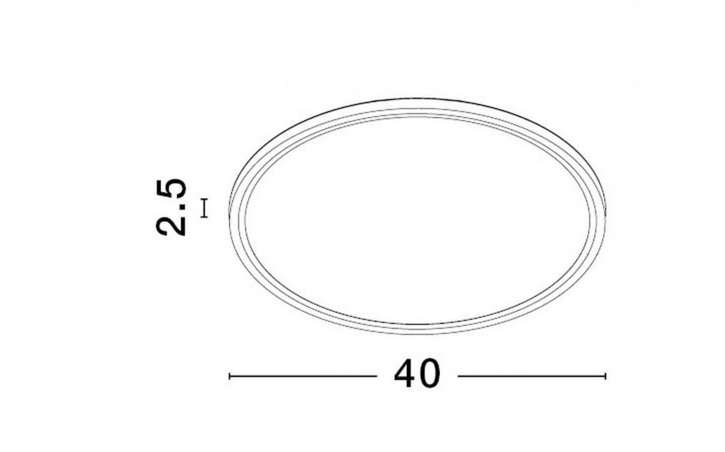 Luces Exclusivas ACISA Sufitowa Nowoczesna czarny 1xLED max 36W 3000K/4000K/6500K LE43341