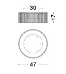 Ceiling lamps - Luces Exclusivas ACTUN Modern Ceiling Black 6xG9 max 5W LE43342 - product 2