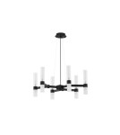 Chandeliers - Luces Exclusivas ACUNA Pendant Modern Black 12xG9 max 5W LE43345 - product 1
