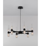 Chandeliers - Luces Exclusivas ACUNA Pendant Modern Black 12xG9 max 5W LE43345 - product 3