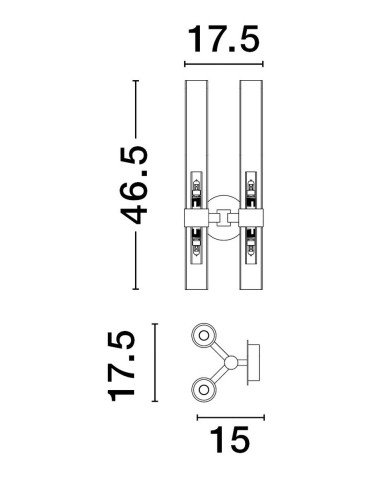 Luces Exclusivas ACUNA Ścienna Nowoczesna czarny 4xG9 max 5W LE43349 - produkt 2