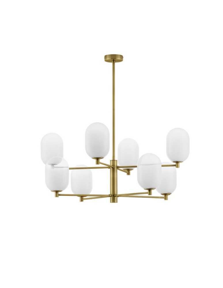 Chandeliers - Luces Exclusivas BADESI Pendant Modern Gold and Shades of Gold 8xG9 max 5W LE43350 - product kolory-swiatla.pl 1