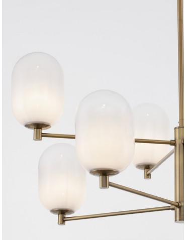 Luces Exclusivas BADESI Wisząca Nowoczesna złoty i odcienie złota 8xG9 max 5W LE43350 - produkt 2