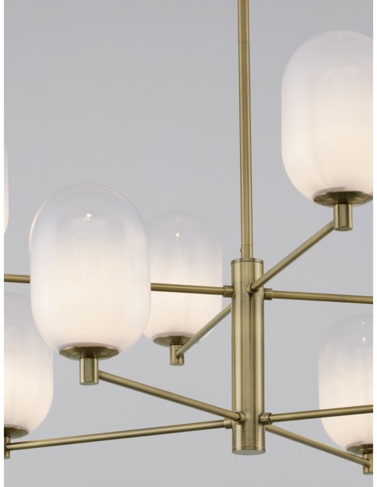 Chandeliers - Luces Exclusivas BADESI Pendant Modern Gold and Shades of Gold 8xG9 max 5W LE43350 - product kolory-swiatla.pl 3