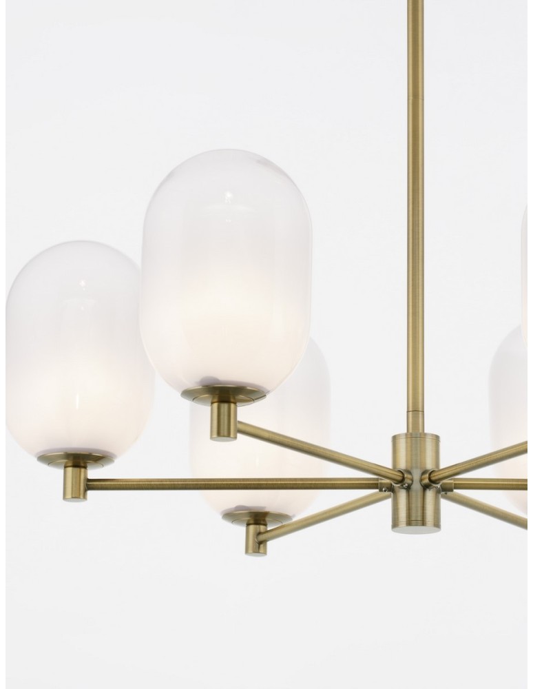 Chandeliers - Luces Exclusivas BADESI Pendant Modern gold and gold shades 6xG9 max 5W LE43351 - product kolory-swiatla.pl 3