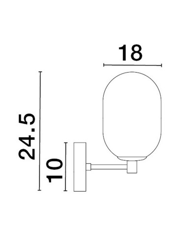Luces Exclusivas BADESI Ścienna Nowoczesna złoty i odcienie złota 1xG9 max 5W LE43352 - produkt 2