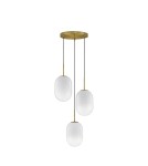 Pendant lamps - Luces Exclusivas ACUYO Pendant Modern Gold and Shades of Gold 3xE14 max 12W LE43358 - product 1