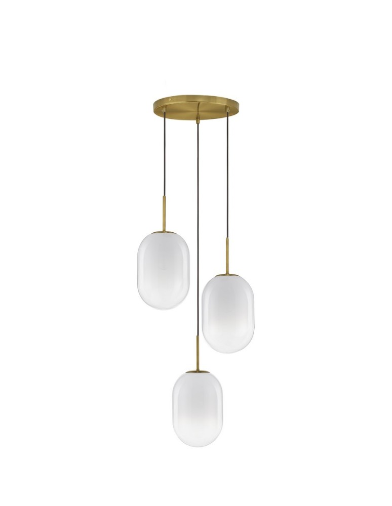 Pendant lamps - Luces Exclusivas ACUYO Pendant Modern Gold and Shades of Gold 3xE14 max 12W LE43358 - product kolory-swiatla.pl 1