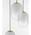 Pendant lamps - Luces Exclusivas ACUYO Pendant Modern Gold and Shades of Gold 3xE14 max 12W LE43358 - product 2