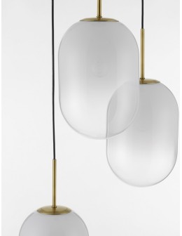 Luces Exclusivas ACUYO Wisząca Nowoczesna złoty i odcienie złota 3xE14 max 12W LE43358 - produkt 2