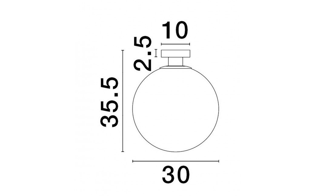 Luces Exclusivas ADELA Sufitowa Nowoczesna złoty i odcienie złota 1xE27 max 12W LE43359